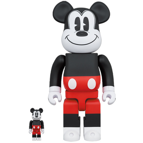 BE@RBRICK MICKEY MOUSE (R&W 2020 Ver.) 100% & 400%