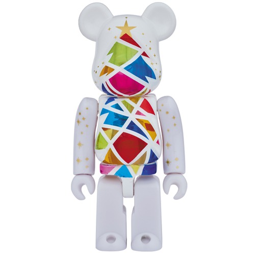 2016 Xmas BE@RBRICK Stained-glass tree Snow white Ver. 100%(直営店限定モデル)