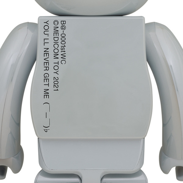 C.J.MART / BE@RBRICK 1st MODEL WHITE CHROME 1000%