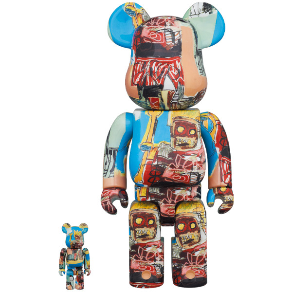 BE@RBRICK JEAN-MICHEL BASQUIAT 100％ 400％