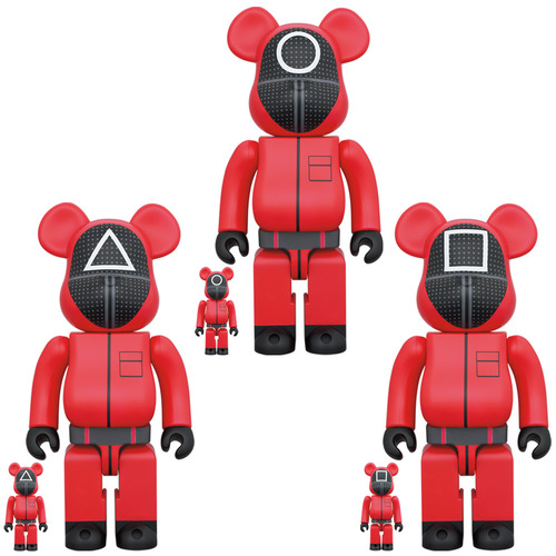 BE@RBRICK SQUID GAME(Squid game) GUARD "○/△/□" 100% & 400%