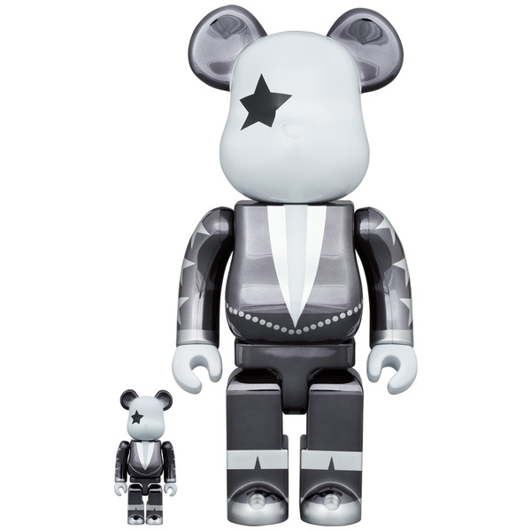 BE@RBRICK KISS DEMON CHROME Ver.100％ & 400％-