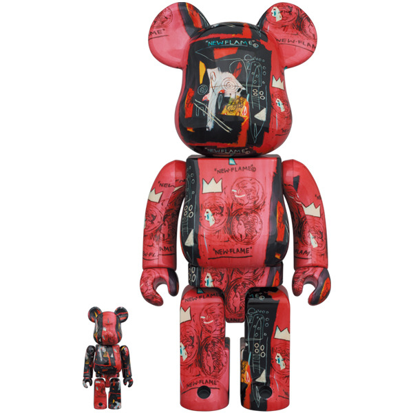 C.J.MART / BE@RBRICK Andy Warhol × JEAN-MICHEL BASQUIAT #1 100% & 400%