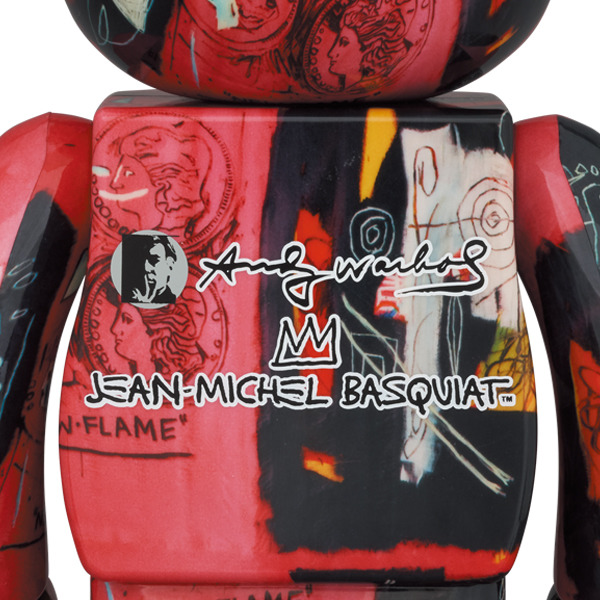 C.J.MART / BE@RBRICK Andy Warhol × JEAN-MICHEL BASQUIAT #1 100% & 400%