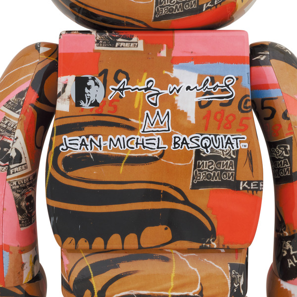 C.J.MART / BE@RBRICK Andy Warhol × JEAN-MICHEL BASQUIAT #2 1000%