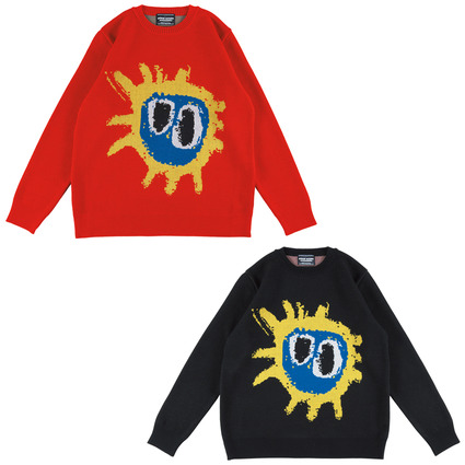MLE Primal Scream "screamadelica" KNIT GANG COUNCIL CREWNECK SWEATER "screamadelica"《Planned to be shipped in late August 2023 / Orders can be placed until February 10th》