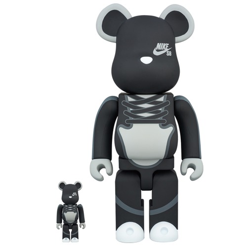 BE@RBRICK NIKE SB BLACK 100% & 400%