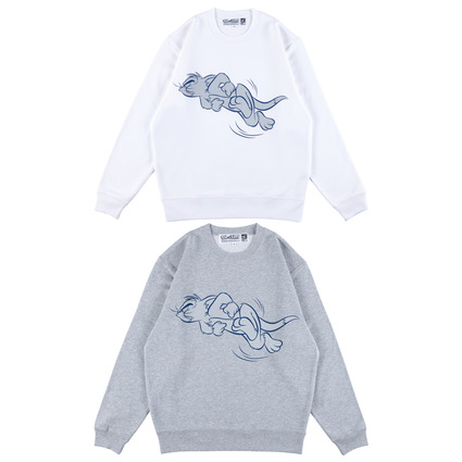 MLE<TOM and JERRY> CREW NECK SWEATSHIRT(TOM)《Planned to be shipped in late August 2024 / Order period is until April 10》