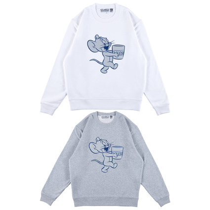 MLE<TOM and JERRY> CREW NECK SWEATSHIRT(JERRY)《Planned to be shipped in late August 2024 / Order period is until April 10》