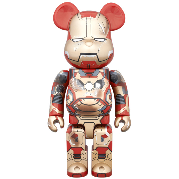 Medicom Bearbrick 100% Marvel Iron Man Mark 42 Damage version Be@rbrick MK42 