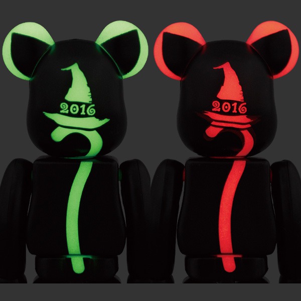 C.J.MART / 2016 HALLOWEEN BE@RBRICK 100% Green/Red