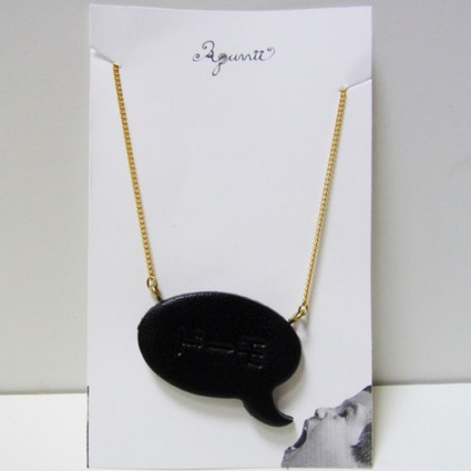 speech balloon series/Necklace/BLK=Doomo // Accessories / Tableware