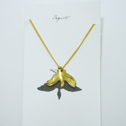 hand shadow necklace / pigeon // Accessories / Tableware