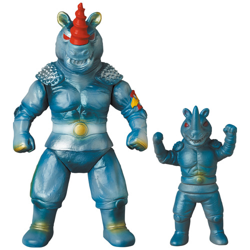 Grey Rhino King(Drill Horn) & Grey Rhino King(Mini Sofubi)(from Android Kikaider)《Planned to be shipped in late Nov. 2021》