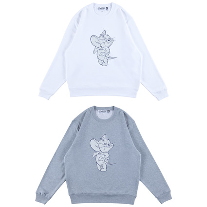 MLE<TOM and JERRY> CREW NECK SWEATSHIRT(TUFFY)《Planned to be shipped in late August 2024 / Order period is until April 10》