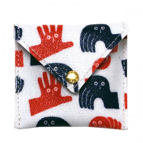 WASHIO COIN CASE MEDIUM NAVY/RED