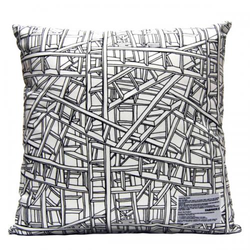 MIKE PERRY - SQUARE CUSHION COVER WHITE