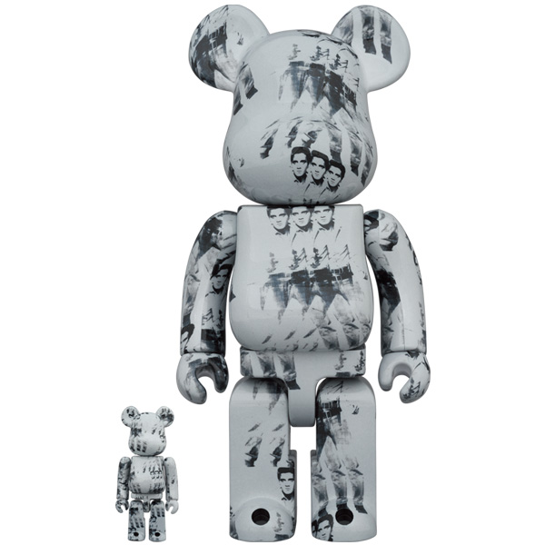 C.J.MART / BE@RBRICK Andy Warhol's ELVIS PRESLEY 100% & 400%