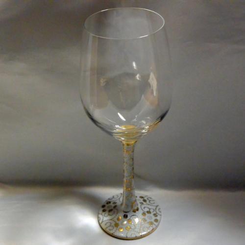 [Kutani Wine Glass][Red Wine] Shirochibu