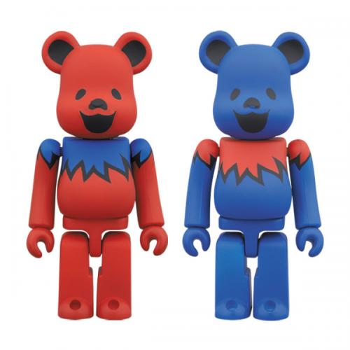 BE@RBRICK GRATEFUL DEAD DANCING BEARS 100%