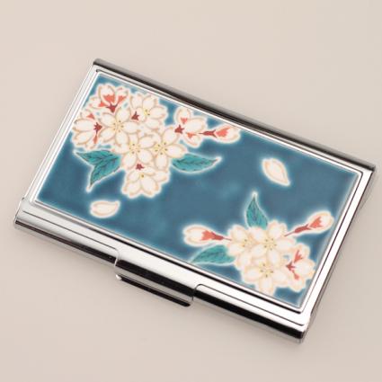 [Kutani card case] Sakura【KANAZAWAYA】
