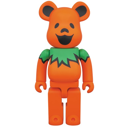BE@RBRICK GRATEFUL DEAD DANCING BEARS ORANGE 400%
