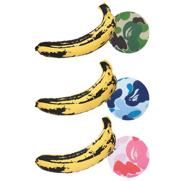 BAPE Andy Warhol ABC BANANA クッション エイプ L