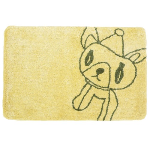 modern decoration rug dreaming bear dog S white