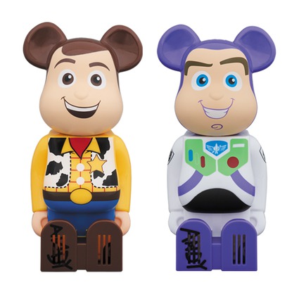 Cleverin BE@RBRICK WOODY/BUZZ LIGHTYEAR