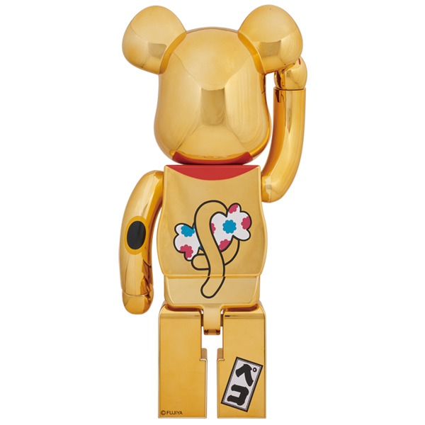 公式の BE@RBRICK 招き猫 ペコちゃん 福 金メッキ ベアブリック その他 ...