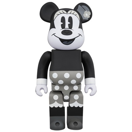 BE@RBRICK MINNIE MOUSE (B&W Ver.) 400%