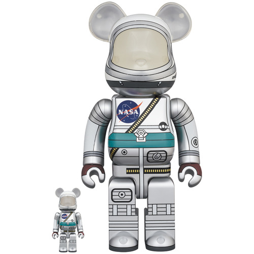 BE@RBRICK PROJECT MERCURY ASTRONAUT 100% & 400%