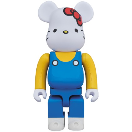 BE@RBRICK 400% HELLO KITTY(青オーバーオール版)