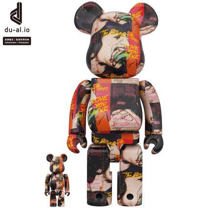 BE@RBRICK Andy Warhol × The Rolling Stones “Love You Live” 100% & 400%