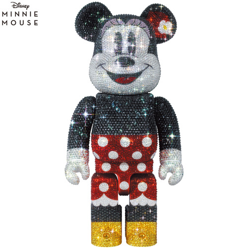 CRYSTAL DECORATE MINNIE MOUSE BE@RBRICK 400%