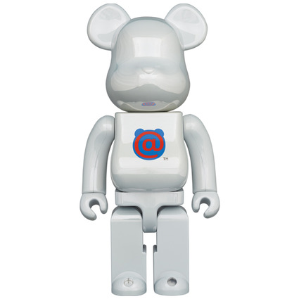 BE@RBRICK 1st MODEL WHITE CHROME 400%