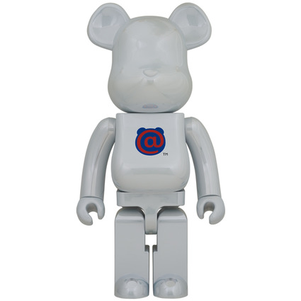 BE@RBRICK 1st MODEL WHITE CHROME 1000%