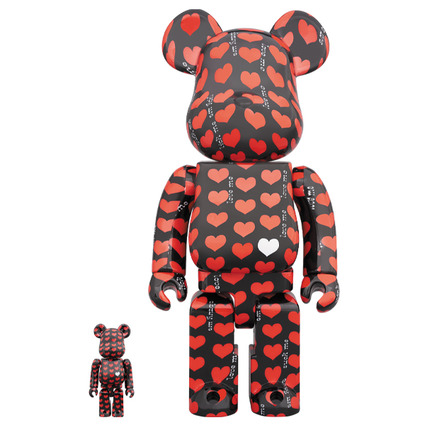 BE@RBRICK Black Heart 100% & 400%