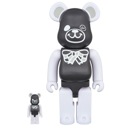 BE@RBRICK FREEMASONRY × fragmentdesign 100% & 400% BLACK