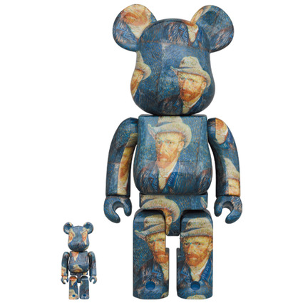 BE@RBRICK「Van Gogh Museum」Self-Portrait with Grey Felt Hat 100% & 400%