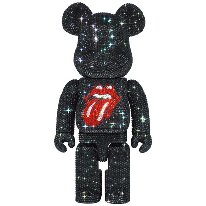 CRYSTAL DECORATE BE@RBRICK The Rolling Stones Tongue Logo 400%《2023年5月発送予定 受注期間は2月10日まで》
