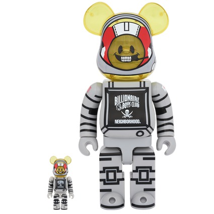 BE@RBRICK BILLIONAIRE BOYS CLUB × NEIGHBORHOOD 100% & 400%