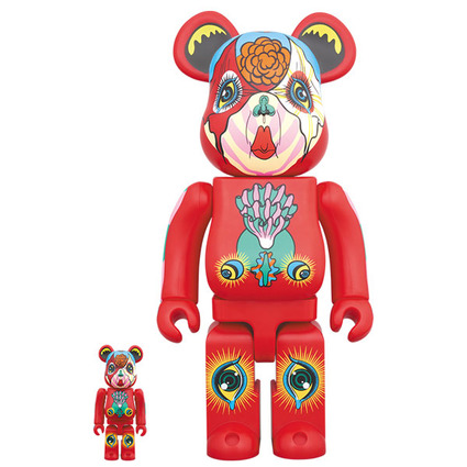 BE@RBRICK 田名網敬一 100% & 400% 赤