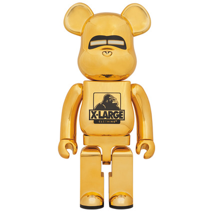 BE@RBRICK X-LARGE(R) × HAJIME SORAYAMA 1000% GOLD