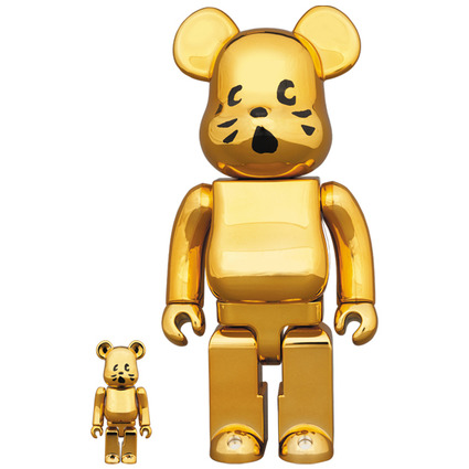 BE@RBRICK にゃー 金メッキVer. 100% & 400%