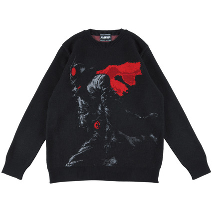 MLE "シン・仮面ライダー" KNIT GANG COUNCIL CREWNECK SWEATER《2023年6月発売・発送予定 受注期間は4月10日まで》