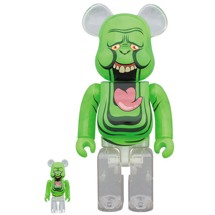 BE@RBRICK SLIMER(GREEN GHOST) 100% & 400%