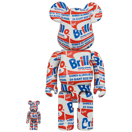 BE@RBRICK ANDY WARHOL "Brillo" 100% & 400%