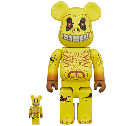 BE@RBRICK SKULL FACE 100% & 400%