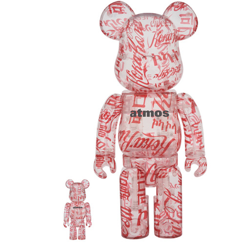 BE@RBRICK atmos × Coca-Cola 100% & 400% CLEAR BODY